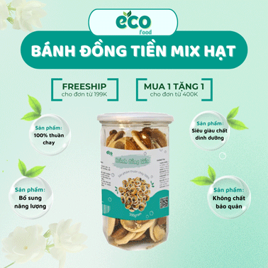 bánh đồng tiền mix hạt